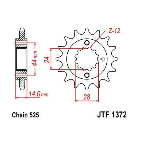 Load image into Gallery viewer, Steel Front Sprocket 17T for Street HONDA VT750 Shadow Spirit 2001-2007
